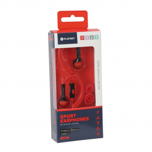 Platinet Headset 3.5mm Jack Kimenettel Piros (42939)