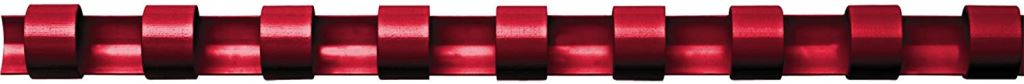 Fellowes 12mm műanyag spirál, 56-80 lapig, piros (5346404)