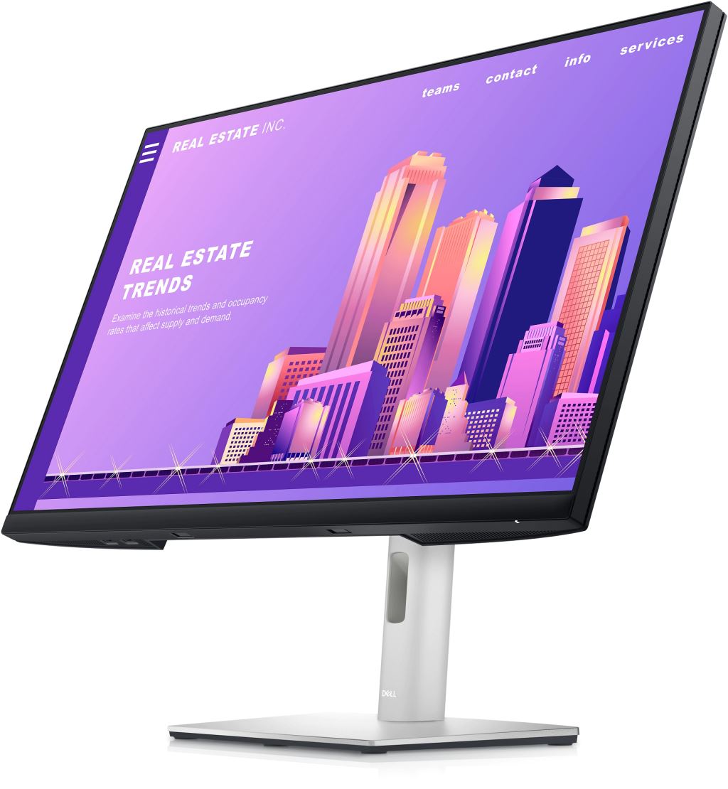 27" DELL P2722H LCD monitor ezüst-fekete