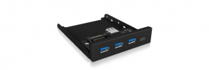 RaidSonic IcyBox IB-HUB1418-i3 3.5" HUB fekete