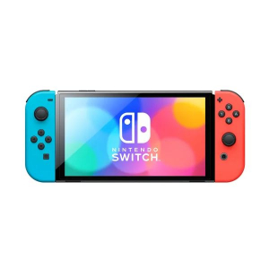 Nintendo Switch (OLED modell) Neon K&eacute;k &eacute;s Neon Piros Joy-Con kontrollerrel (NSH007)