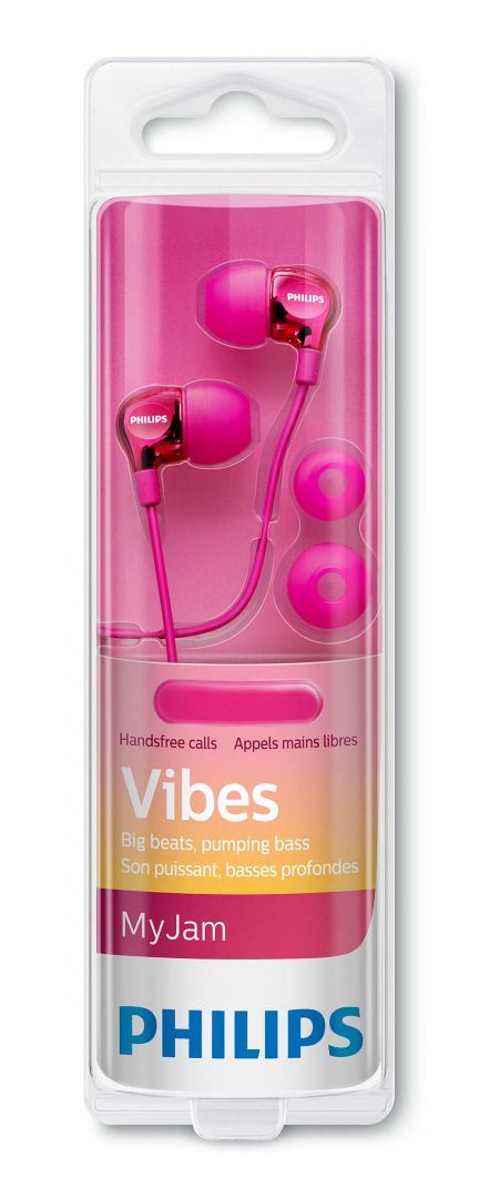 Philips SHE3705 mikrofonos fülhallgató rózsaszín