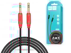 Hoco UPA11 3,5mm jack - 3,5mm jack audio kábel 1m fekete (HOC0145)