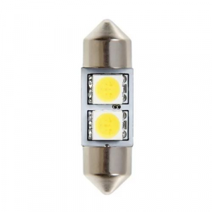 Lampa 2 SMD 12V SV8,5-8 sofita, 10x32mm, fehér színű, 1db (0158445)