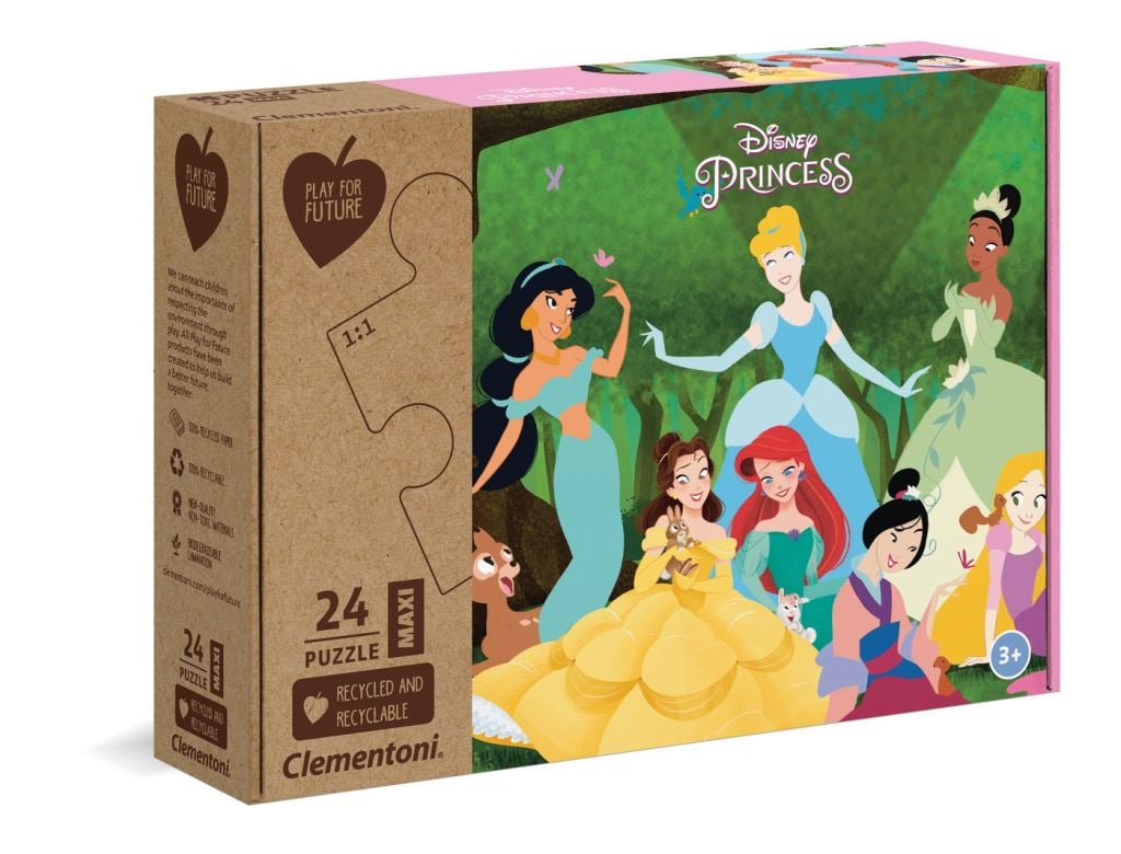 Clementoni Disney Hercegnők: erdei mulatság 24db-os Maxi puzzle (20257)
