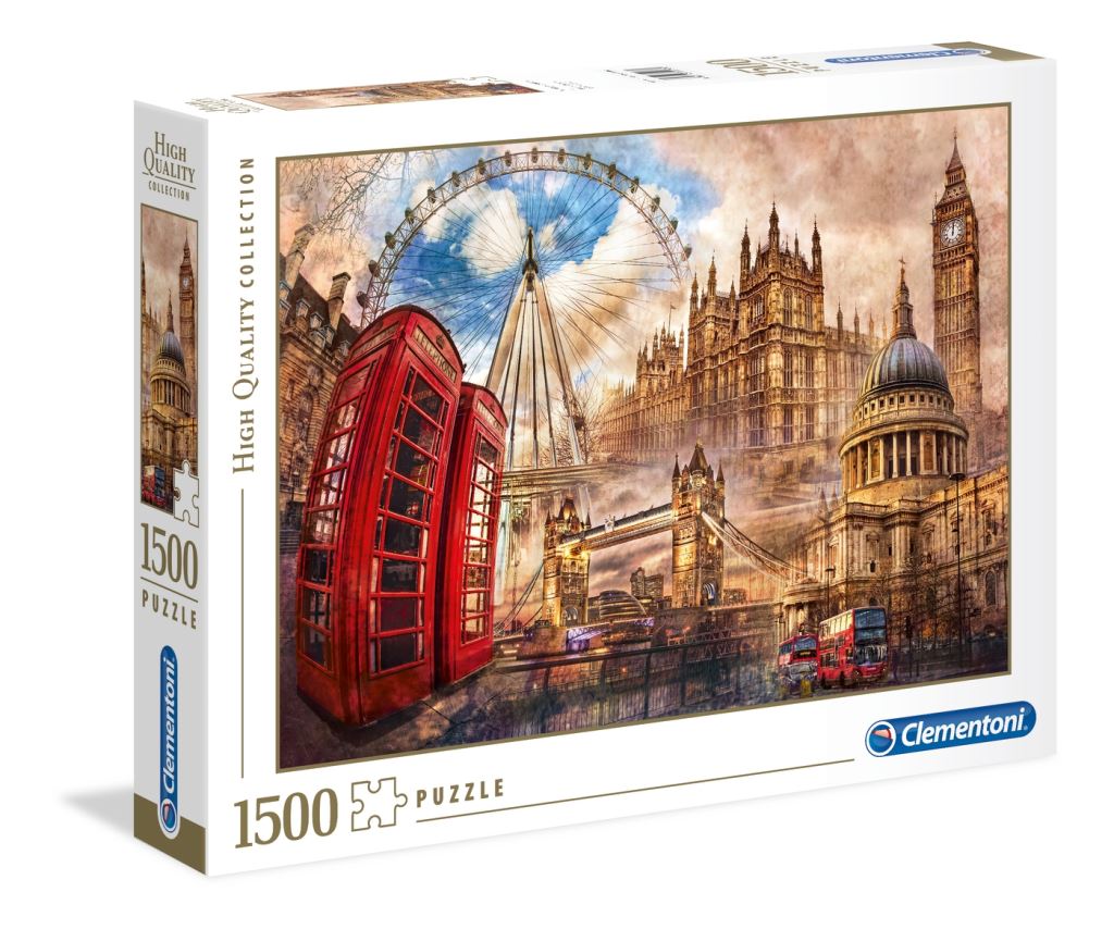 Clementoni High Quality Collection Vintage London 1500db-os puzzle (31807)
