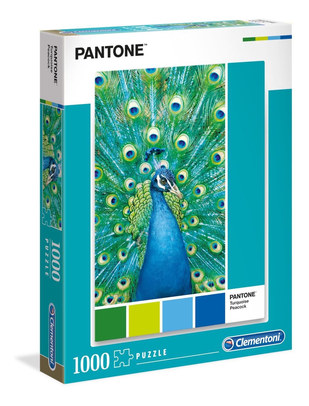 Clementoni Pantone Türkiz páva 1000db-os puzzle (39495)