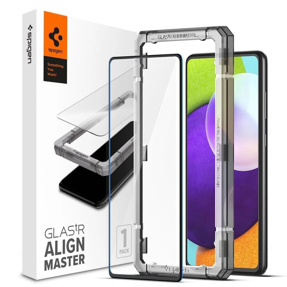 Spigen AlignMaster GLAS.tR Full Cover Samsung Galaxy A52 5G edzett üveg kijelzővédő (AGL02821)