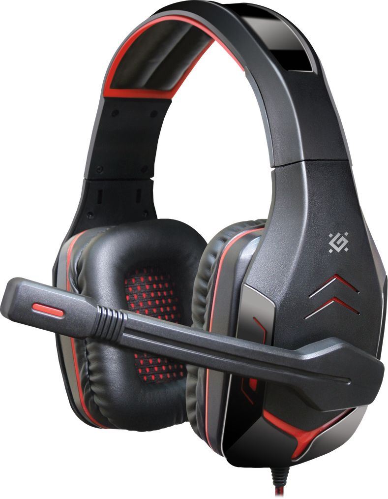 Defender Excidium gaming headset fekete-piros (64540)