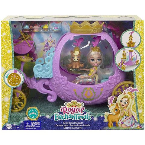 Mattel Enchantimals Királyi hintó Peola Pony babával (GYJ16)