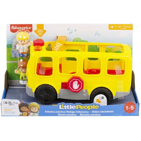 Mattel Fisher-Price: Little People - Vidám iskolabusz hanggal (GXR97)
