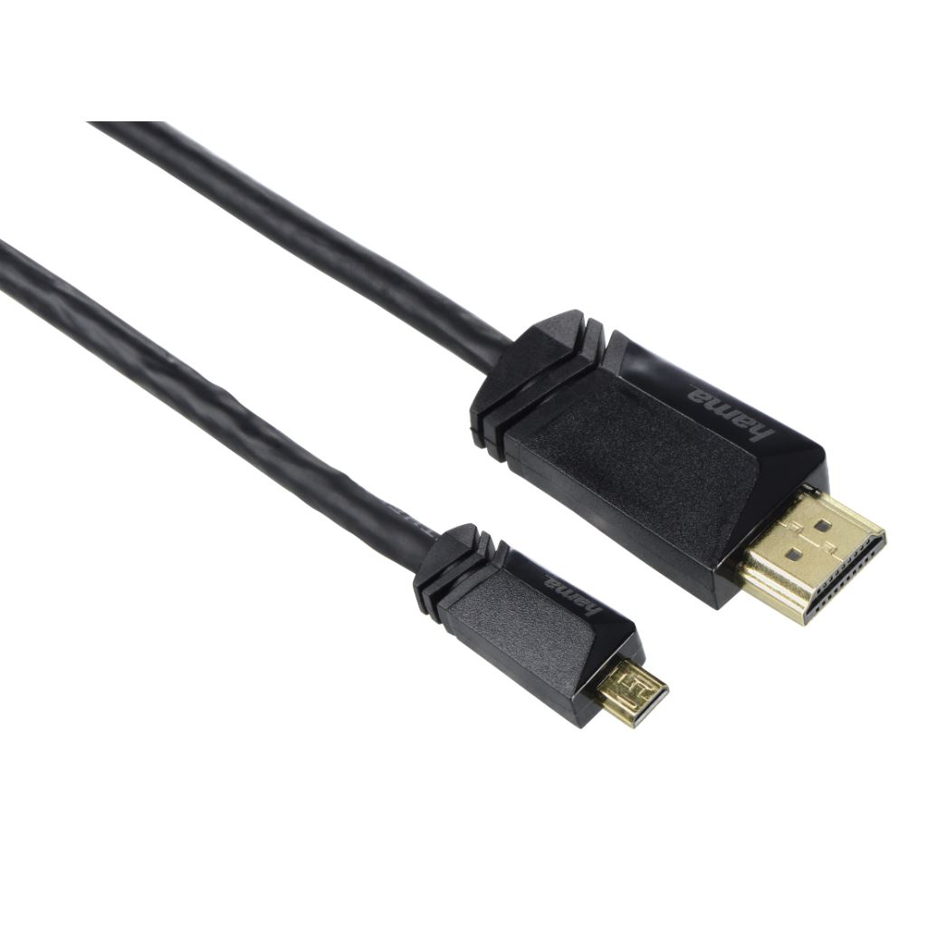 Hama HDMI - micro HDMI kábel 1.5m fekete (122120)
