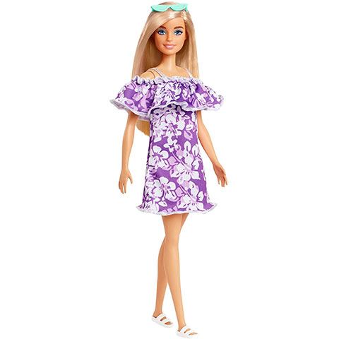 Mattel Barbie 50. évfordulós Malibu baba virágos ruhában (GRB35/GRB36)