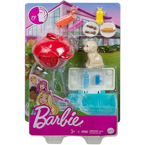 Mattel Barbie kerti grill játékszett kisállattal  (GRG75GRG76)