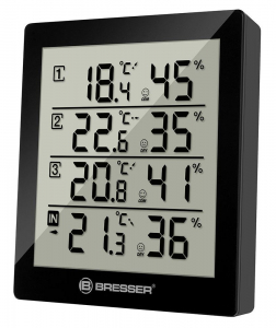 Bresser Temeo Hygro Quadro időjárás állomás fekete (73257)