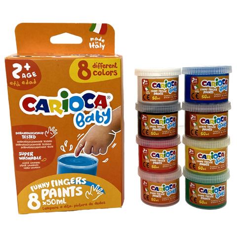 Carioca Baby ujjfesték szett különböző színekkel (43174C)