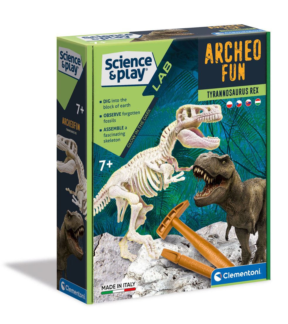 Clementoni Science & Play: T-Rex fluoreszkáló régészeti szett (50190)