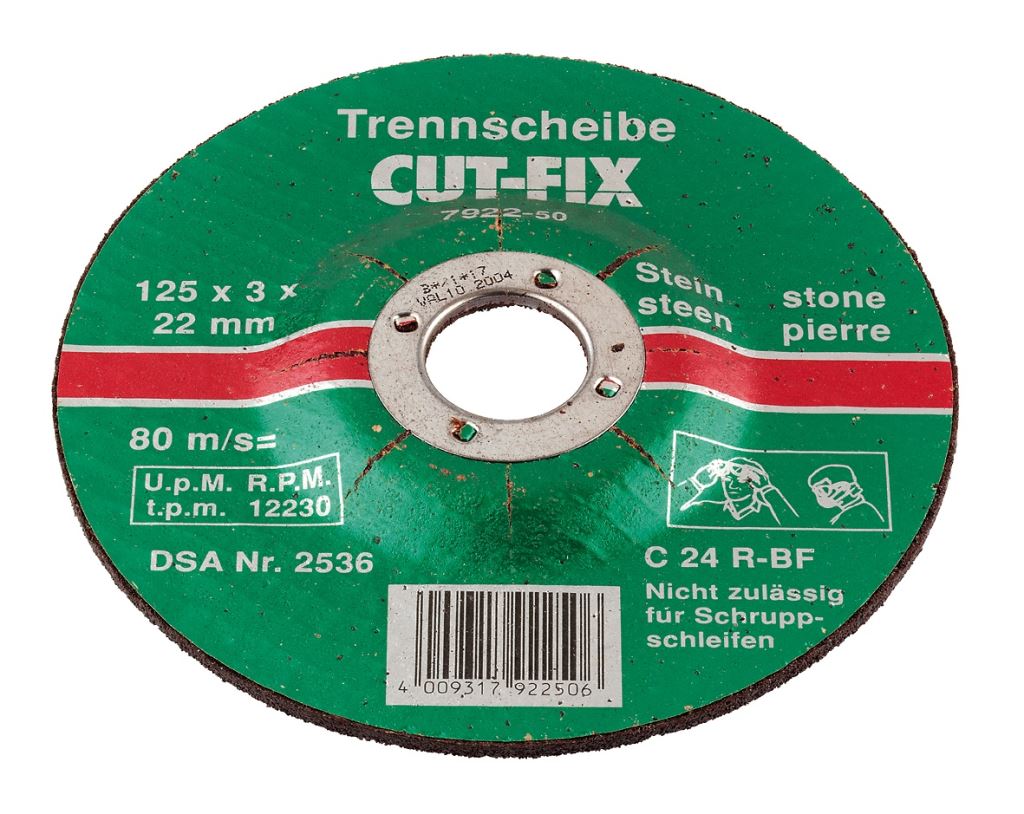 KWB PROFI CUT-FIX CUTTING DISC FOR STONE 125x22.23x3.0mm (49792250)