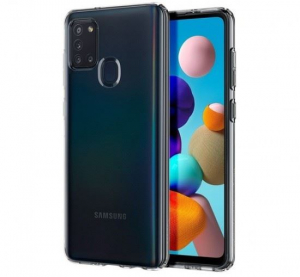Spigen Liquid Crystal Samsung Galaxy A21s Crystal Clear tok, átlátszó (ACS00975)