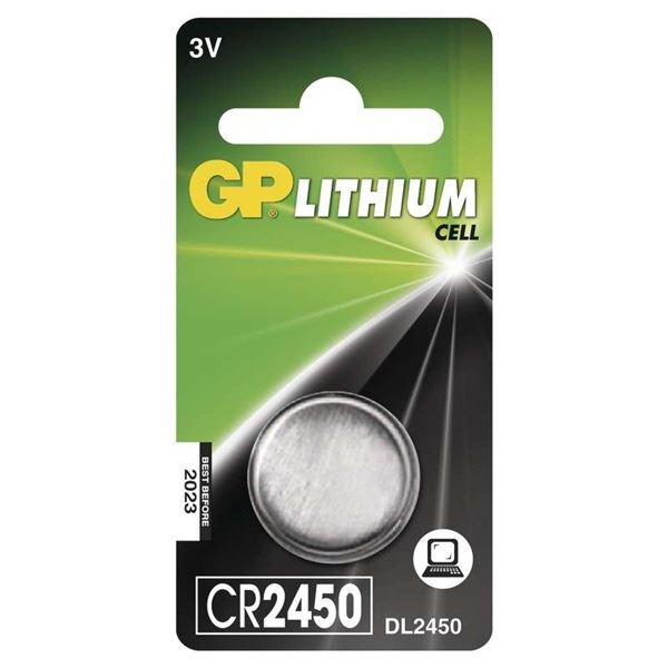 GP CR2450 Lithium gombelem 1db/bliszter (B15851)