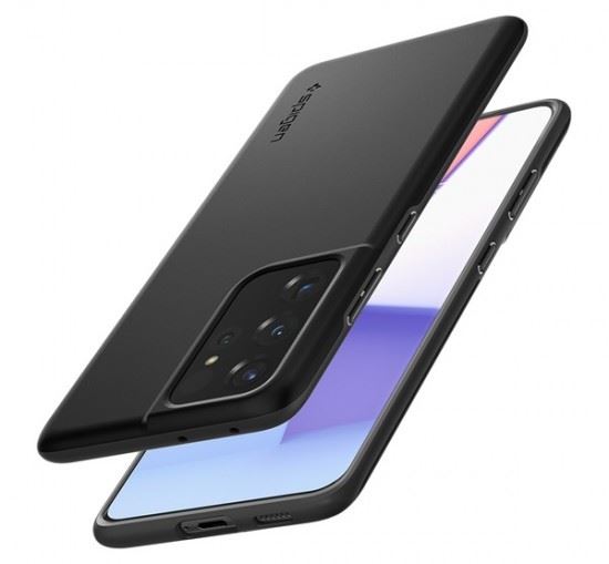 Spigen Thin Fit Samsung Galaxy S21 Ultra 5G tok fekete (ACS02346)