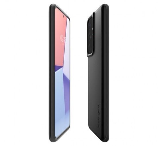 Spigen Thin Fit Samsung Galaxy S21 Ultra 5G tok fekete (ACS02346)