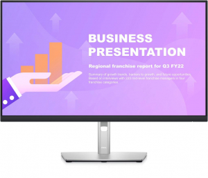 27" DELL P2722HE LCD monitor ezüst-fekete