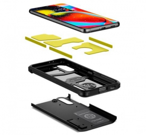 Spigen Tough Armor Samsung G991 Galaxy S21 tok fekete (ACS02425)