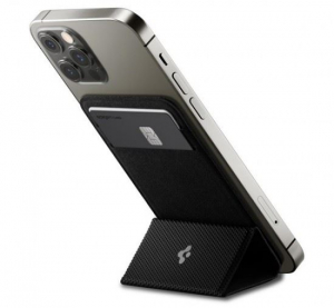 Spigen Smart Fold Apple iPhone 12 és 13 szériához Magsafe kártyatartó/kitámasztó fekete (AMP02746)