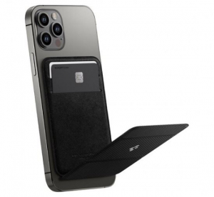 Spigen Smart Fold Apple iPhone 12 és 13 szériához Magsafe kártyatartó/kitámasztó fekete (AMP02746)
