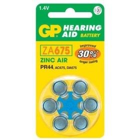 GP Hearing Aid ZA675 Cink-levegő hallókészülék elem 6db/bliszter (B3575)