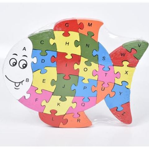 Magic Toys ABC fa oktató halas puzzle (MKL089924)