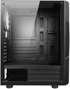 Spirit Of Gamer Clone 3 RGB t&aacute;p n&eacute;lk&uuml;li ablakos h&aacute;z fekete (8001RA)