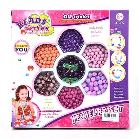 Magic Toys Beads Series ékszerkészítő szett gyöngyökkel és fonállal (MKL108941)