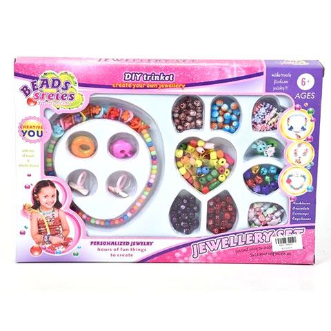 Magic Toys beads Series ékszerkészítő szett gyöngyökkel, gyűrűvel és kiegészítőkkel (MKL108491)