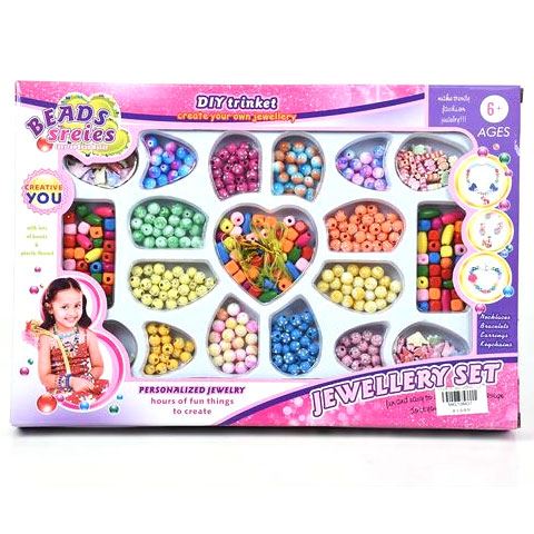 Magic Toys Beads Series ékszerkészítő szett színes gyöngyökkel (MKL108437)