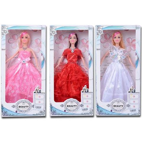 Magic Toys beauty hercegnő divatbaba 3 változatban 30cm (MKK162528)