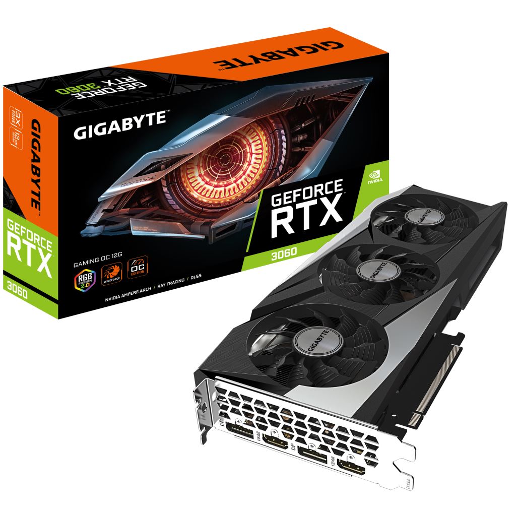 Gigabyte GeForce RTX 3060 Gaming OC 12G LHR videokártya (rev. 2.0) (GV-N3060GAMING OC-12GD)