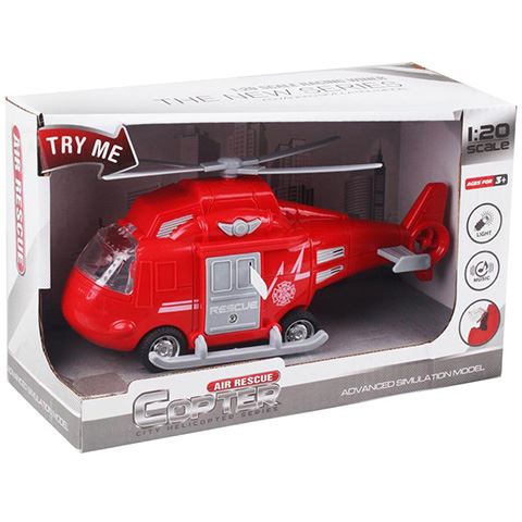 Magic Toys Lendkerekes légimentő helikopter fénnyel és hanggal (MKL402278)