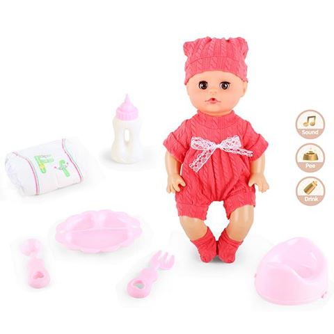 Magic Toys Pisilő baba hanggal és kiegészítőkkel (MKL398732)