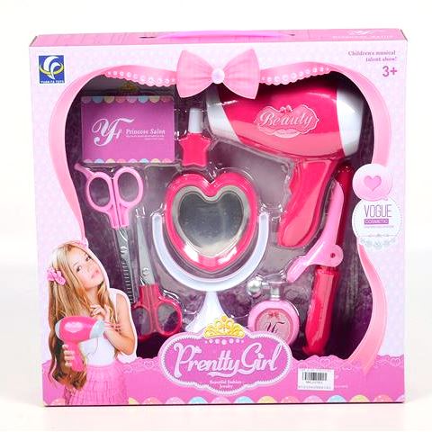 Magic Toys Pretty Girl pink fodrász szett ollóval és hajszárítóval (MKL537953)