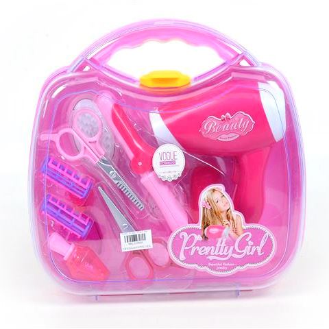 Magic Toys Pretty Girl pink szépségszett táskában elektromos hajszárítóval (MKL537854)