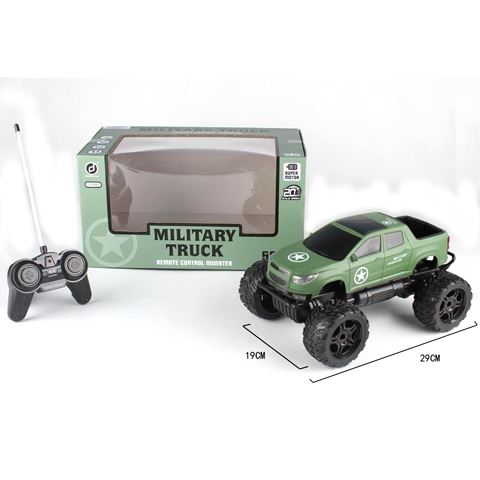 Magic Toys RC Off-Road távirányítós katonai Pick-Up terepjáró fénnyel (MKL452921)
