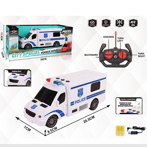 Magic Toys RC Távirányítós rendőr kisbusz fény és hang effektekkel (MKL542282)