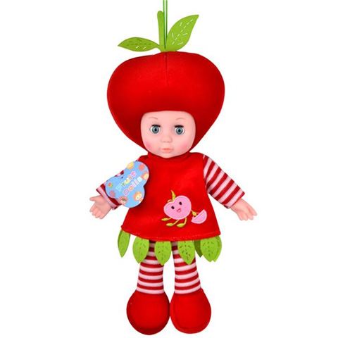 Magic Toys Rongytestű baba alma jelmezben (MKL197825)