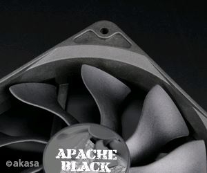 Akasa APACHE Black 120mm hűtőventilátor (AK-FN058)