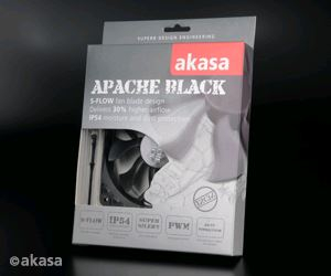 Akasa APACHE Black 120mm hűtőventilátor (AK-FN058)