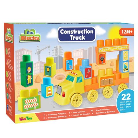 Magic Toys Construction Truck teherautós építőkocka szett (MKL548654)