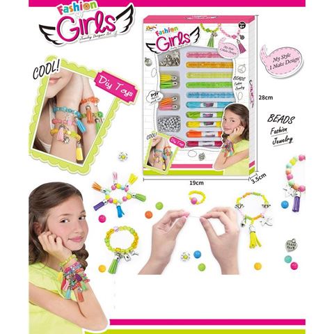 Magic Toys Fashion fonalas karkötő szett gyöngyökkel és medálokkal (MKL542174)