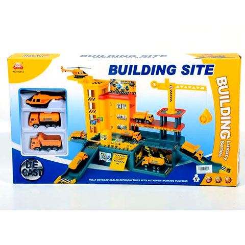 Magic Toys Építkezési központ parkolóházzal és járművekkel (MKK424743)